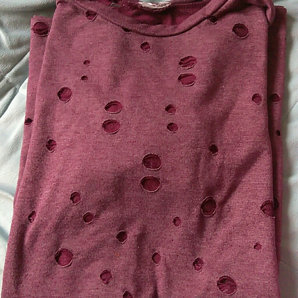 Distressed T shirt